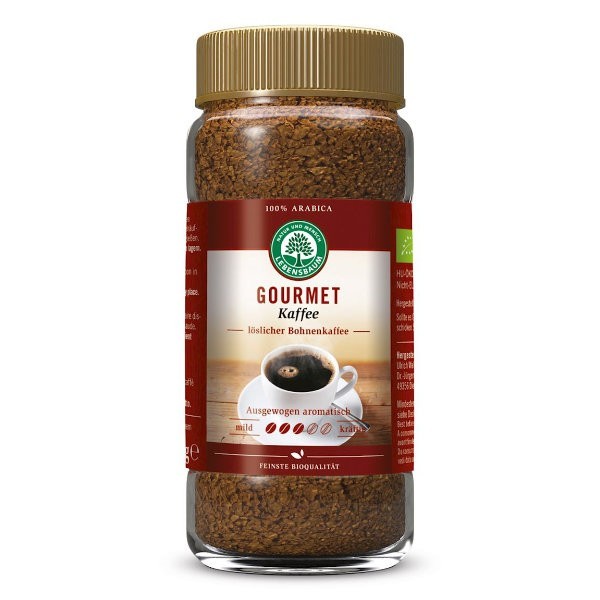 Kawa rozpuszczalna liofilizowana arabica gourmet 100% BIO 100g