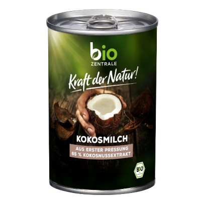 Coconut milk - napój kokosowy bez gumy guar (17 % tłuszczu) bezglutenowy BIO 400ml