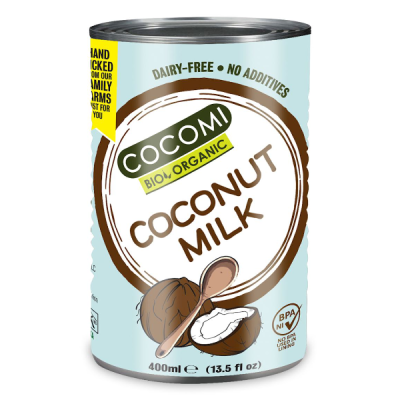 Coconut milk - napój kokosowy bez gumy guar w puszce (17% tłuszczu) BIO 400ml