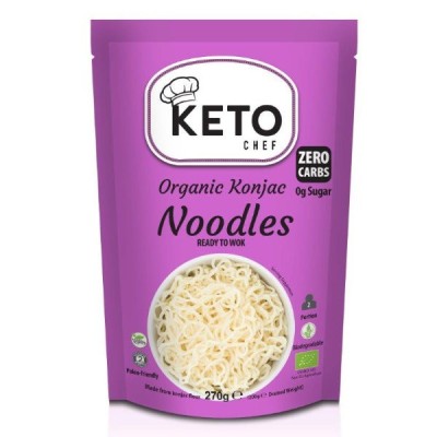 Makaron keto (konjac typu noodle gotowy na woka) bezglutenowy BIO 270g