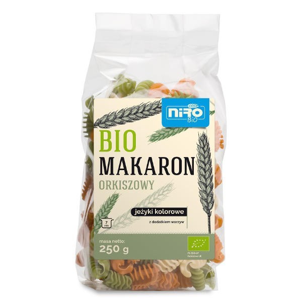 Makaron (orkiszowy kolorowy) jeżyki BIO 250g