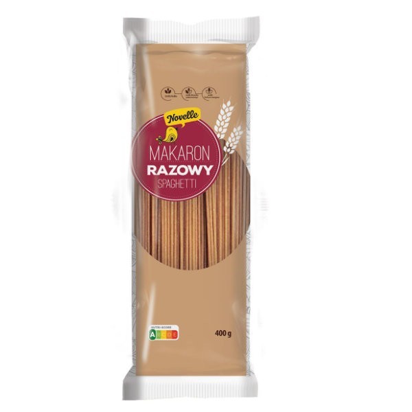 Makaron semolinowy razowy spaghetti 400g