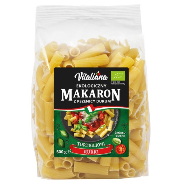 Makaron semolinowy tortiglioni BIO 500g