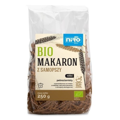 Makaron z samopszy nitki pełnoziarnisty BIO 250g