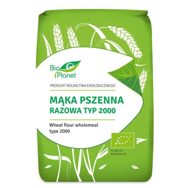 Mąka pszenna razowa Typ 2000 BIO 1kg