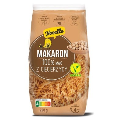 Makaron proteinowy z ciecierzycy świderki 250g