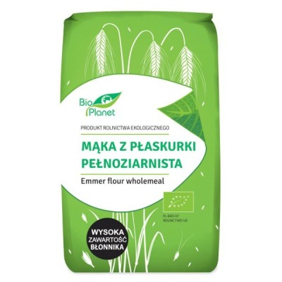 Mąka z płaskurki pełnoziarnista BIO 500g