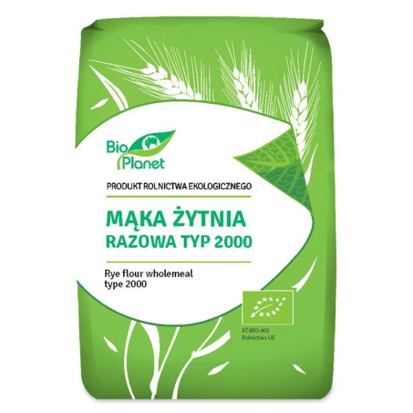 Mąka żytnia razowa Typ 2000 BIO 1kg