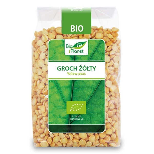 Groch żółty połówki BIO 400g