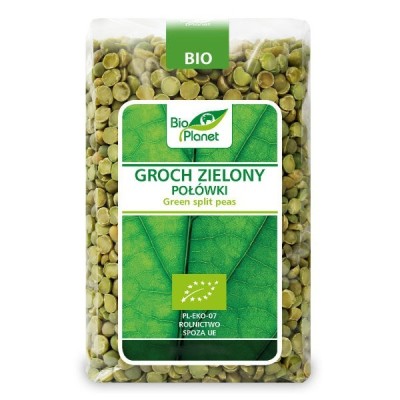 Groch zielony połówki BIO 500g