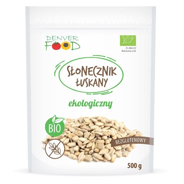 Słonecznik łuskany bezglutenowy BIO 500g