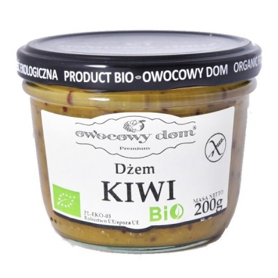 Dżem z kiwi o obniżonej zawartości cukru bezglutenowy BIO 200g