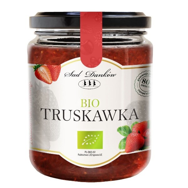 Konfitura truskawkowa niskosłodzona BIO 270g