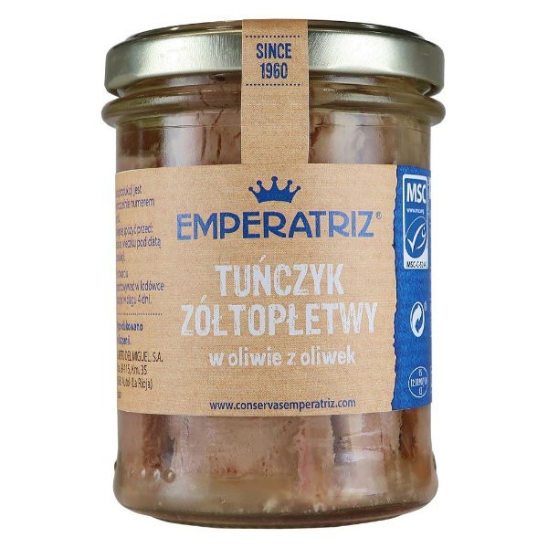 Tuńczyk żółtopłetwy msc w oliwie z oliwek 200g (130g)