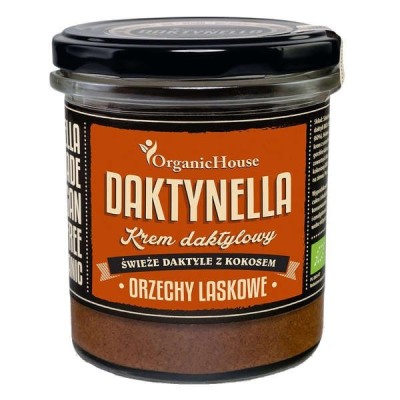 Krem kokosowo - daktylowy orzechy laskowe bezglutenowy BIO 280g