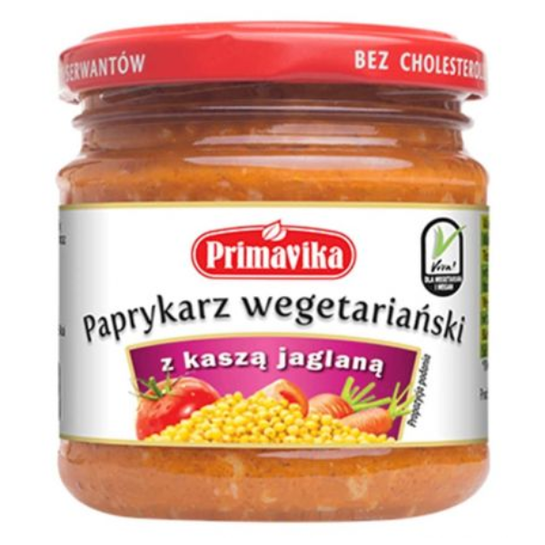 Paprykarz wegetariański z kaszą jaglaną 160g