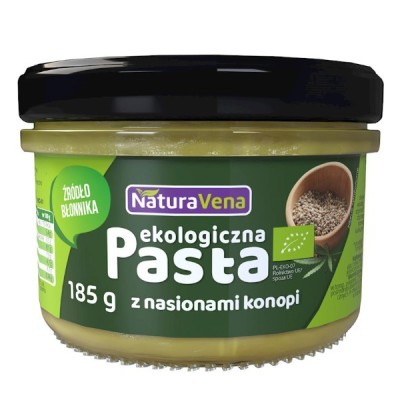 Pasta z nasion konopi z ciecierzycą i szpinakiem BIO 185g