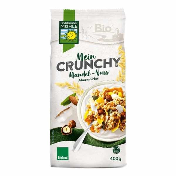 Crunchy orzechowe z prażonymi chipsami kokosowymi BIO 400g