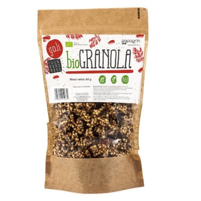 Granola z goji bez dodatku cukrów bezglutenowa BIO 60g