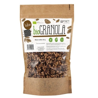 Granola z kakao bez dodatku cukrów bezglutenowa BIO 60g