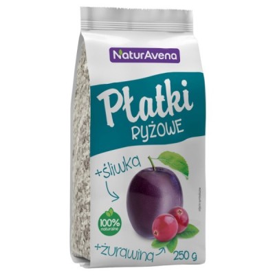 Płatki ryżowe z żurawiną i śliwką 250g