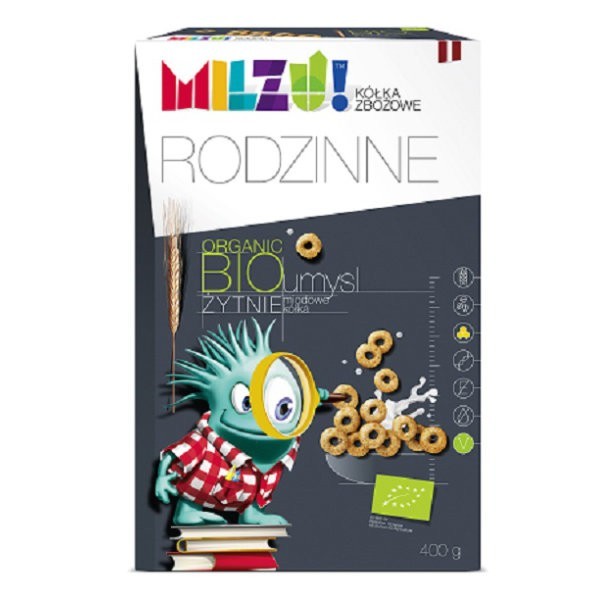 Płatki żytnio-owsiane kółeczka miodowe BIO Umysł 400g