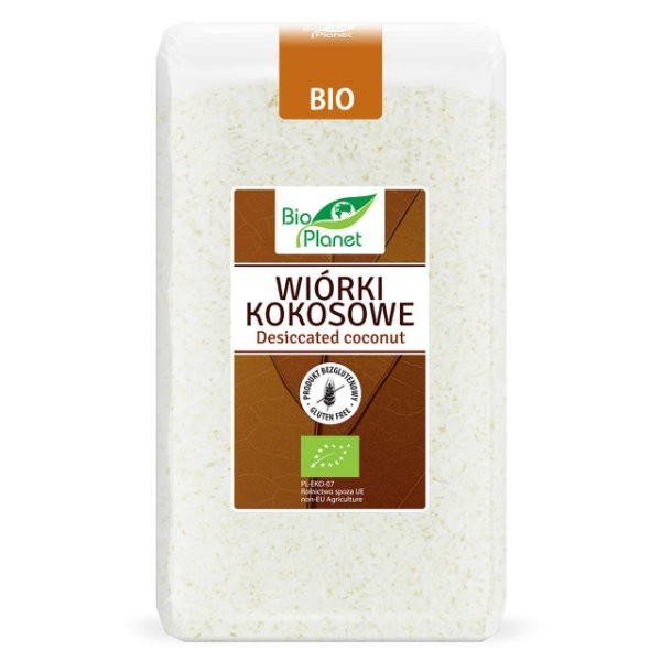 Bezglutenowe wiórki kokosowe BIO 500g