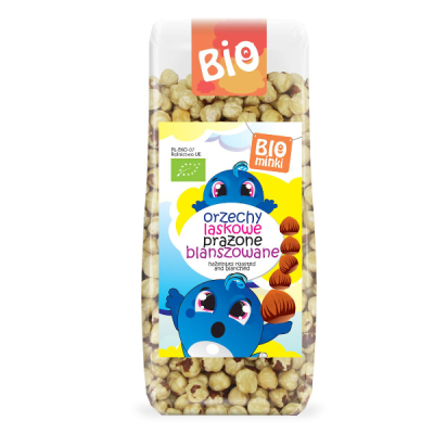 Orzechy laskowe prażone blanszowane BIO 100g