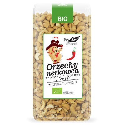 Orzechy nerkowca prażone i solone z chili BIO 350g