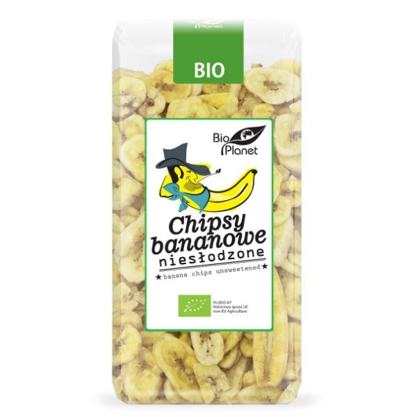 Chipsy bananowe niesłodzone BIO 150g