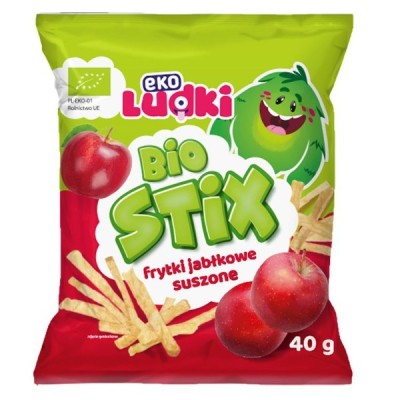 Frytki (słupki) jabłkowe suszone BIO 40g