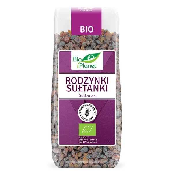 Rodzynki sułtanki bezglutenowe BIO 200g