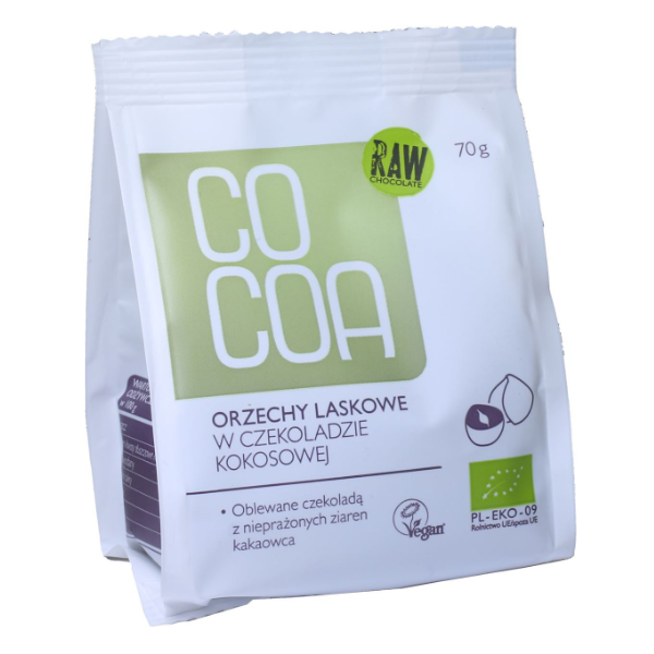 Orzechy laskowe w czekoladzie kokosowej BIO 70g