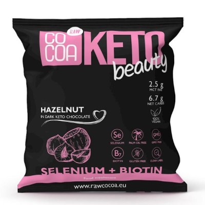 Orzechy laskowe w keto czekoladzie ciemnej beauty 70g