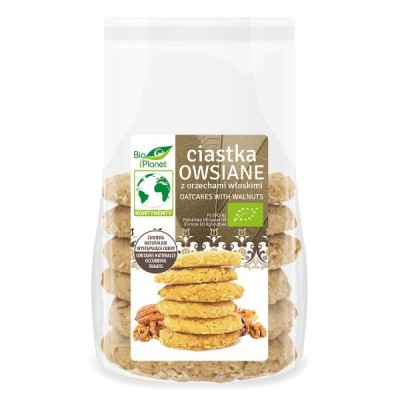 Ciastka owsiane z orzechami włoskimi BIO 170g