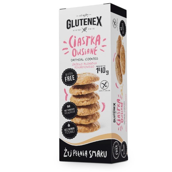 Ciastka owsiane bezglutenowe 140g