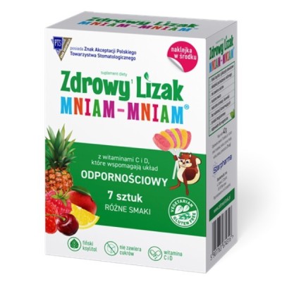 Lizak mix smaków z witaminami na odporność bezglutenowy (7x6g) 42g