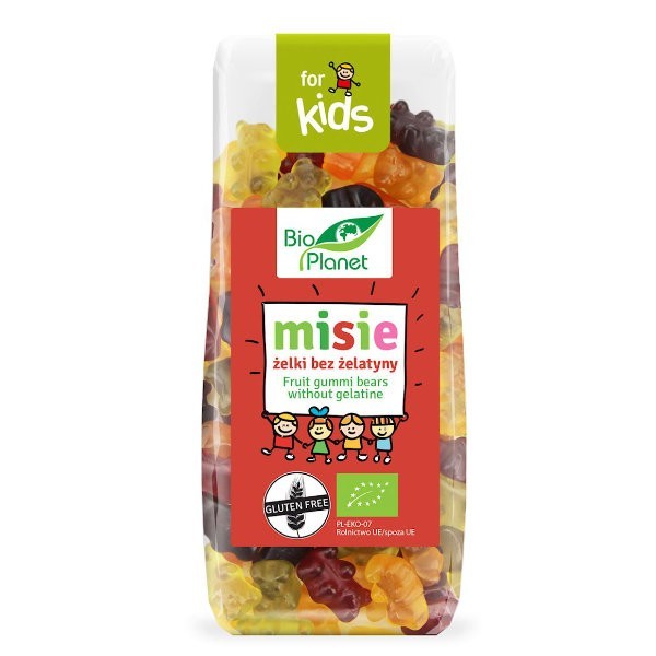 Misie żelki bez żelatyny BIO 100g