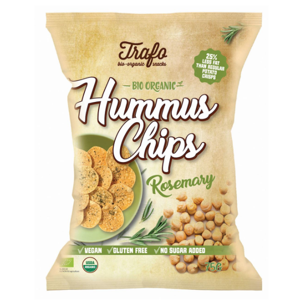 Chipsy z ciecierzycy z rozmarynem bezglutenowe BIO 75g