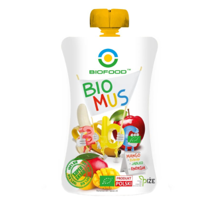 Mus mango-bananowo-jabłkowy bezglutenowy BIO 90g