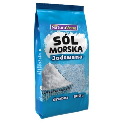 Sól morska drobno mielona jodowana 500g