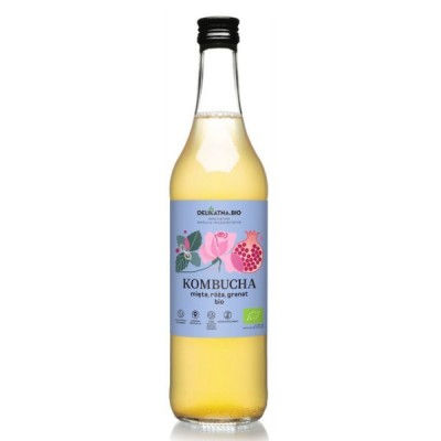 Kombucha z miętą, różą i granatem BIO 500ml