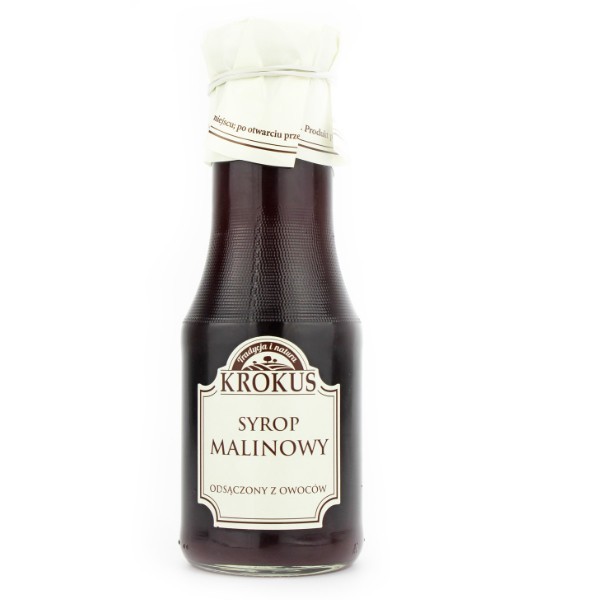 Syrop malinowy bezglutenowy 355g (280ml)