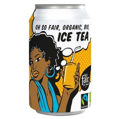 Napój gazowany o smaku herbaty ice tea fair trade BIO 330ml