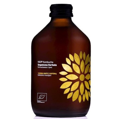 Kombucha z yerbą mate bezglutenowa BIO 330ml