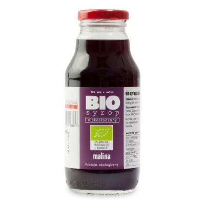 Syrop z malin niskosłodzony BIO 330ml