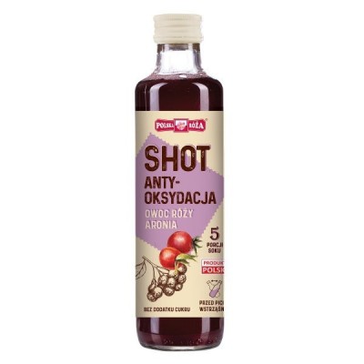 Shot antyoksydacja owoc róży - aronia 250ml