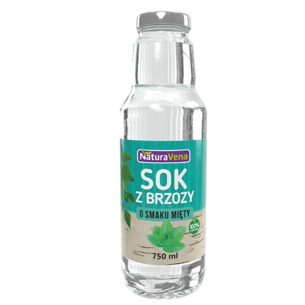 Sok z brzozy o smaku mięty 750ml