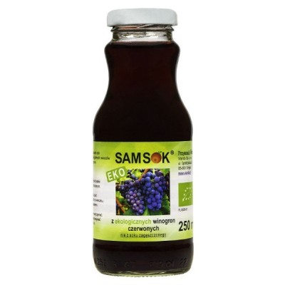 Sam sok z czerwonych winogron BIO 250ml