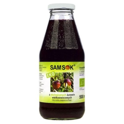 Sam sok z żurawiny wielkoowocowej BIO 500ml